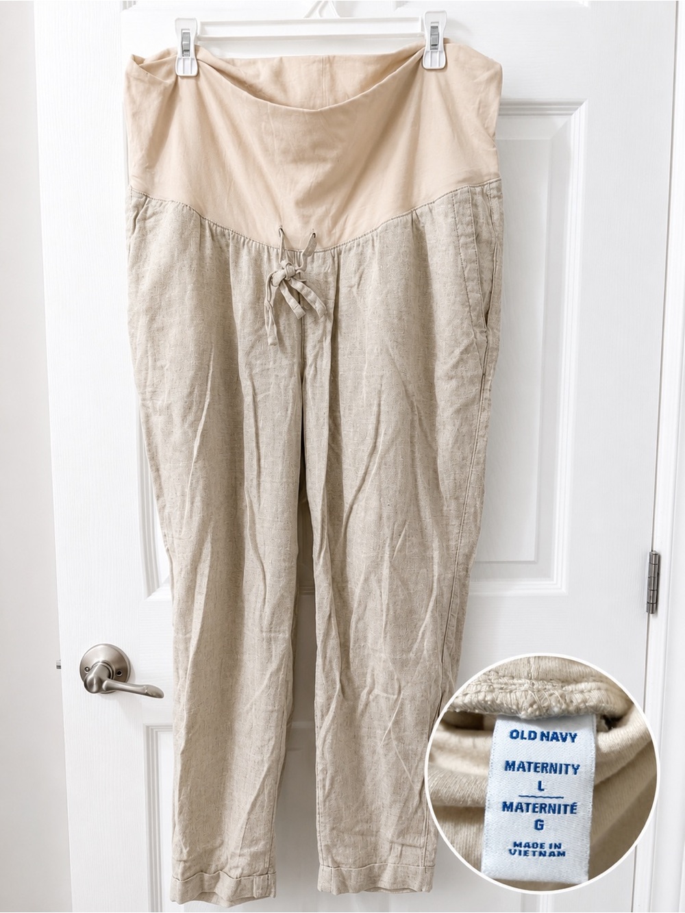 Maternity Linen Pants - Large